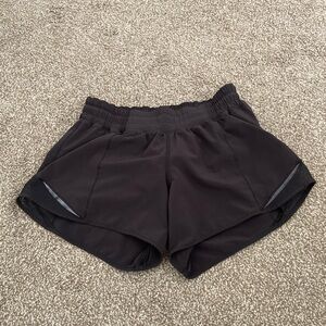 Black Lululemon Hotty hot shorts